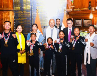 Meghalaya Governor Felicitates State Kickboxers for International Medal Wins