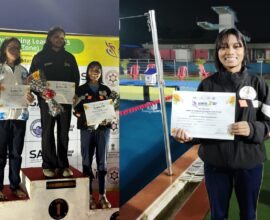 Meghalaya swimmer Pdiangsuklang Syngwan secures bronze at ASMITA Women Swimming League