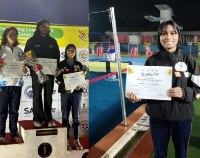 Meghalaya swimmer Pdiangsuklang Syngwan secures bronze at ASMITA Women Swimming League