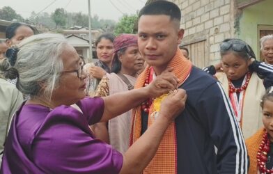 Ri Bhoi Kickboxer Mewanpyndap Marpan Receives Grand Welcome After Winning Silver in International Championship