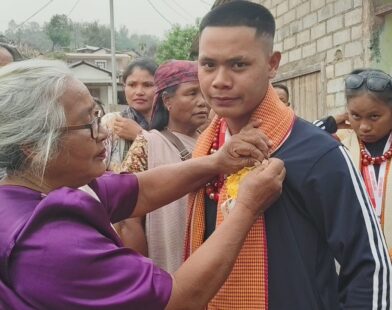 Ri Bhoi Kickboxer Mewanpyndap Marpan Receives Grand Welcome After Winning Silver in International Championship