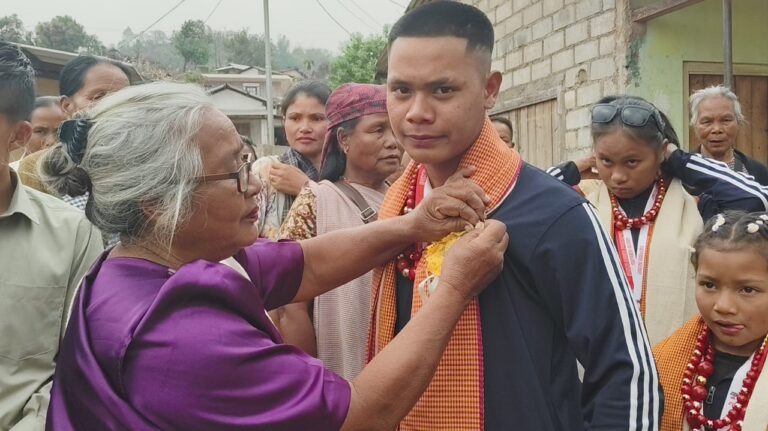 Ri Bhoi Kickboxer Mewanpyndap Marpan Receives Grand Welcome After Winning Silver in International Championship