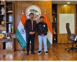 Sanfida Nongrum Felicitated by CM, Calls for Greater Support to Football