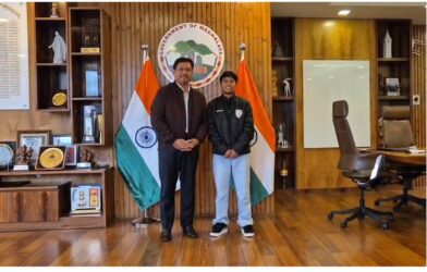 Sanfida Nongrum Felicitated by CM, Calls for Greater Support to Football