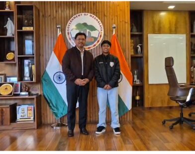 Sanfida Nongrum Felicitated by CM, Calls for Greater Support to Football