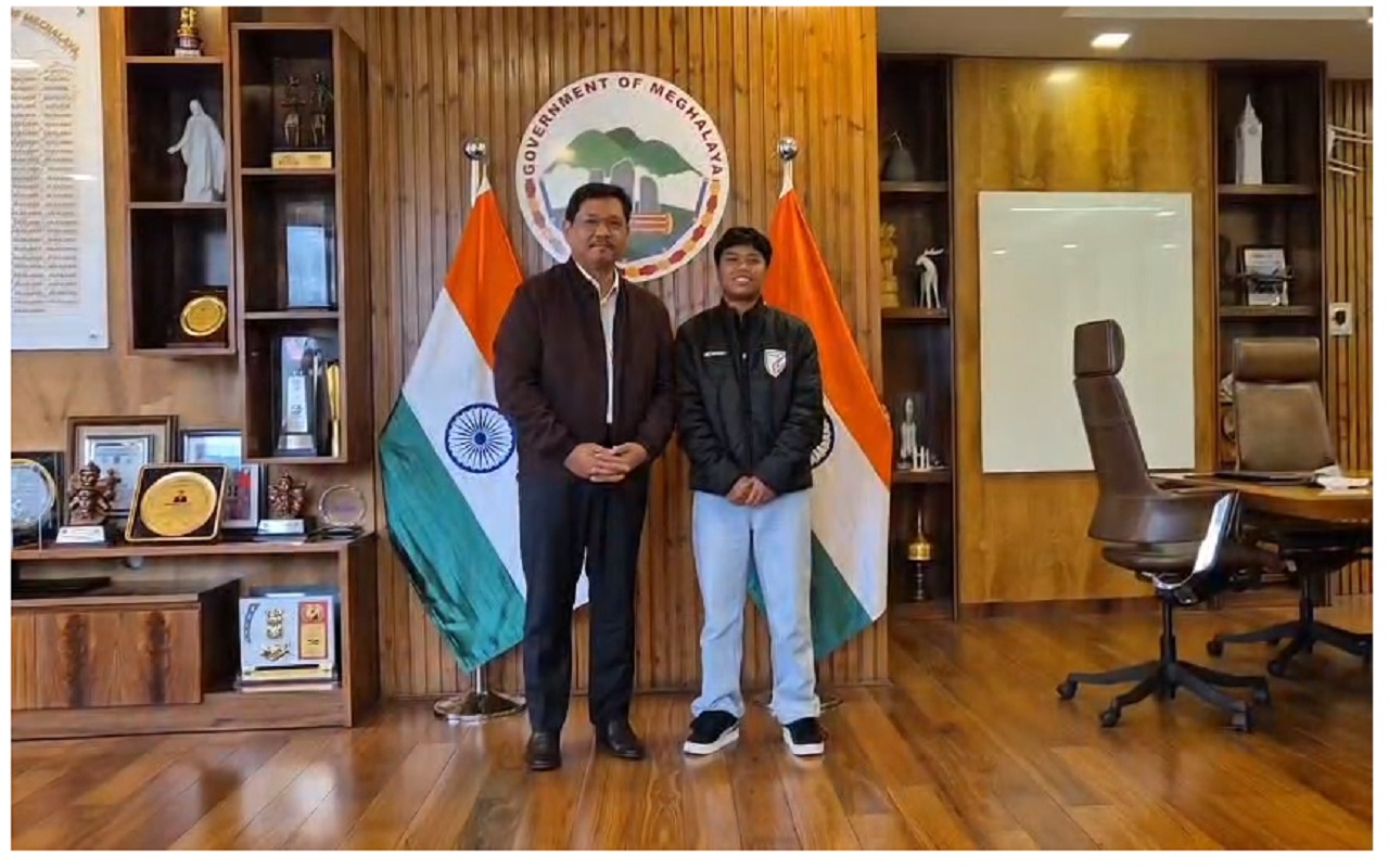 Sanfida Nongrum Felicitated by CM, Calls for Greater Support to Football