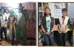 3 arrested, stolen rifle recovered in Sohra