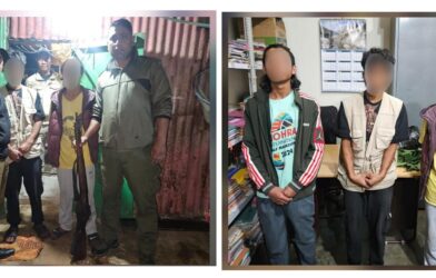 3 arrested, stolen rifle recovered in Sohra