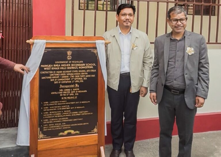 Education key to sustainable development, says Meghalaya CM at Mawlieh school inauguration