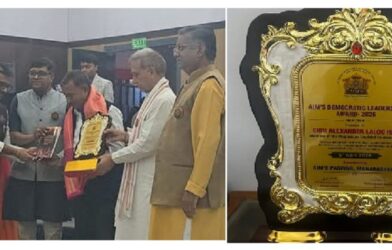 Hek Conferred AIMS Democratic Leadership Award 2026 in New Delhi