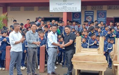 Local Leader Donates Benches and Desks to Diwon Secondary School in Ri-Bhoi
