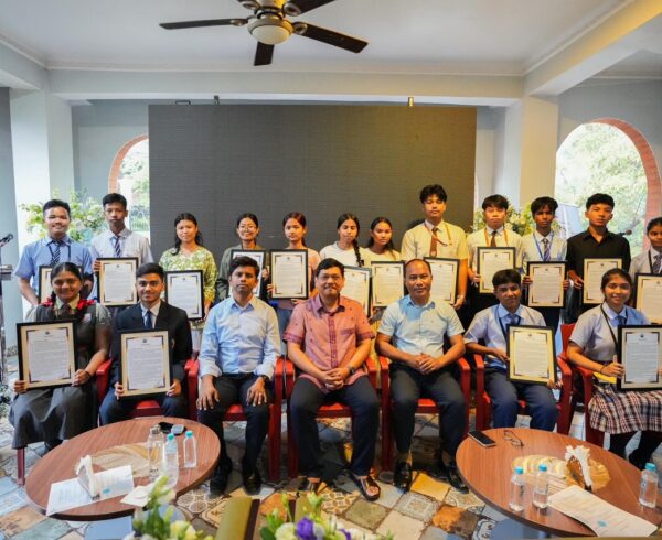 Meghalaya CM felicitates SSLC toppers of Garo Hills region