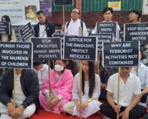 Protest in Shillong for Manipur children: MECS urges Govt to book culprits