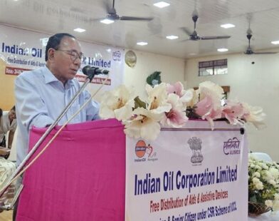 Shira lauds IOCL CSR drive for Divyangjan, seniors in North Garo Hills
