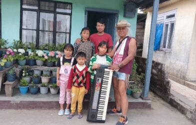 Lou Majaw Gifts Keyboard to Visually Impaired Musician, Inspires with Musical Duet