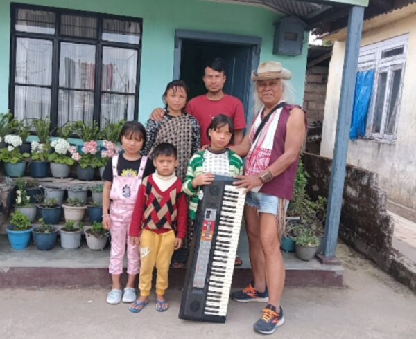 Lou Majaw Gifts Keyboard to Visually Impaired Musician, Inspires with Musical Duet