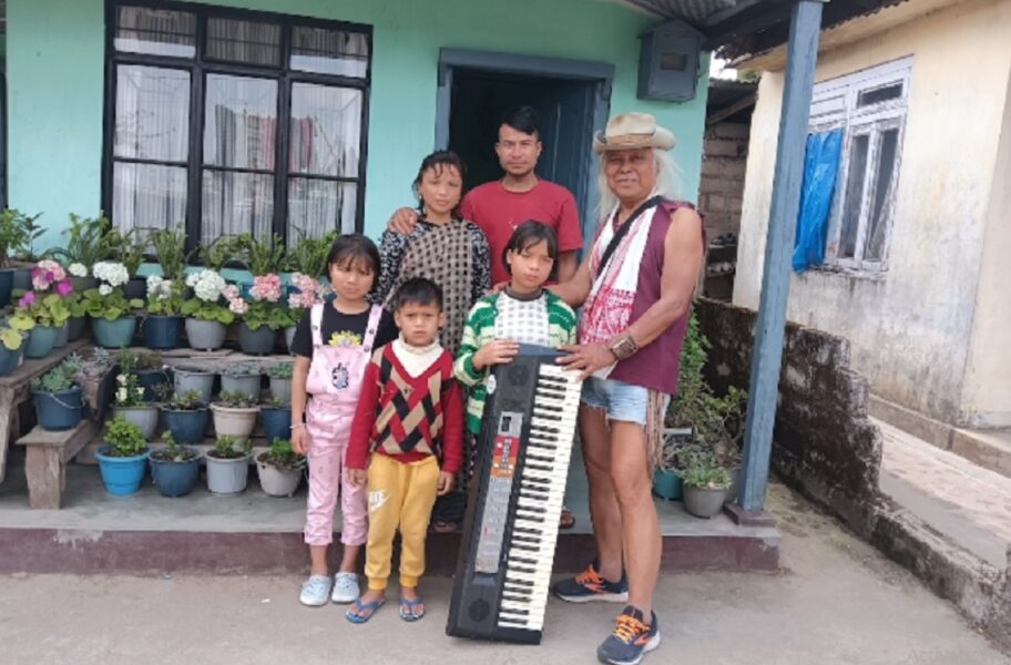 Lou Majaw Gifts Keyboard to Visually Impaired Musician, Inspires with Musical Duet