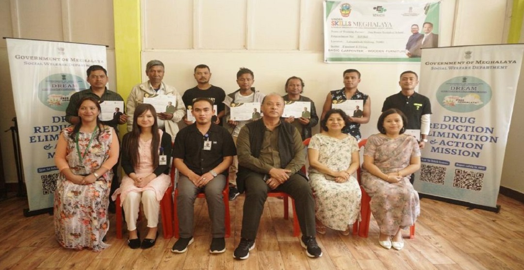 15 recovering patients complete the wood technician course in Shillong