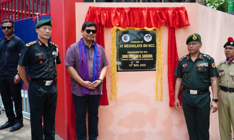 CM inaugurates 41 Meghalaya Battalion NCC at Cherangre