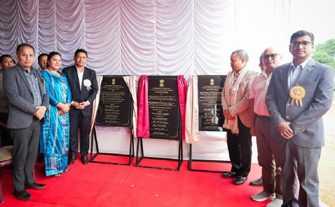 CM lays foundation for Rs 488 Cr road projects in East Jaintia Hills
