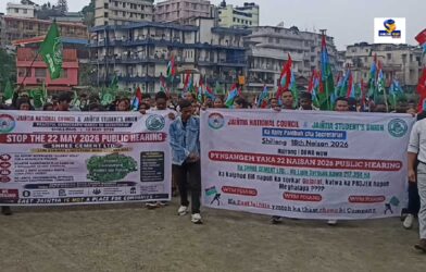 JNC, JSU Intensify Protest Against Shree Cement Hearing, Accuse Govt of Intimidation in Meghalaya