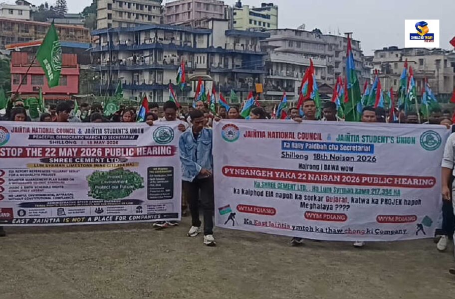 JNC, JSU Intensify Protest Against Shree Cement Hearing, Accuse Govt of Intimidation in Meghalaya