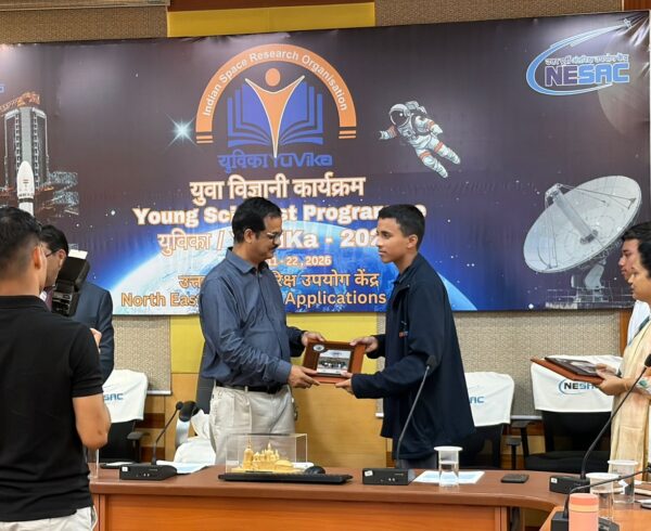 KV Umroi Student Shines at ISRO’s YUVIKA-2026 Programme