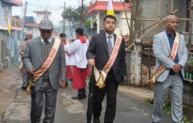 Marian Procession at Pynthorumkhrah Parish Draws Thousands of Faithful