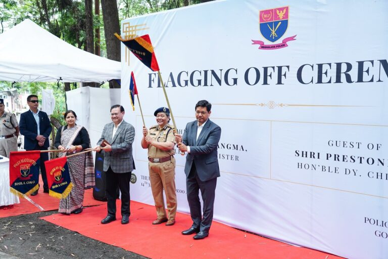 Meghalaya CM flags off 95 vehicle police fleet, says law and order key responsibility