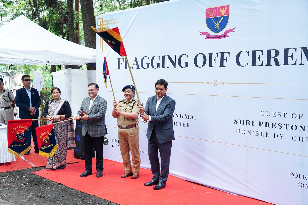 Meghalaya CM flags off 95 vehicle police fleet, says law and order key responsibility