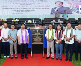 Meghalaya CM lays foundation stone for mini stadium at Damas in NGH