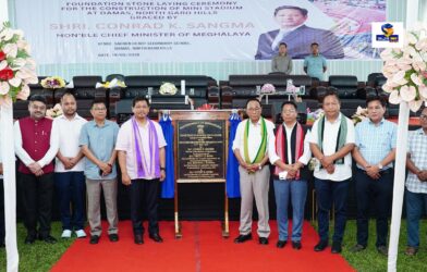Meghalaya CM lays foundation stone for mini stadium at Damas in NGH