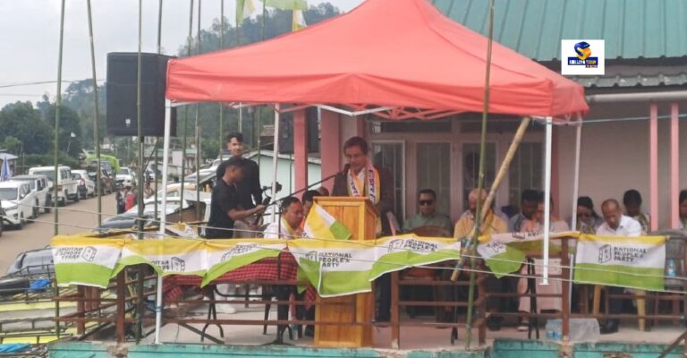 NPP Holds Public Meeting at Iew Mawhati Ahead of Shillong MP Bypoll