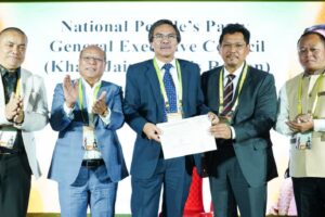 NPP formally announces Dr Nonglait as Shillong LS bypoll candidate; CM says ‘will win this election’.
