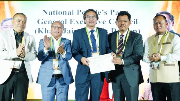 NPP formally announces Dr Nonglait as Shillong LS bypoll candidate; CM says ‘will win this election’.