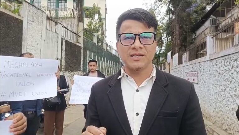 Vocational Teachers Protest in Shillong; CM Conrad Sangma Assures Talks