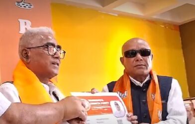 Former West Shillong MLA Mohendro Rapsang joins BJP, vows to work for Meghalaya's progress