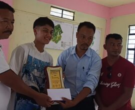HYC Ri Bhoi Sepngi Felicitates India Goalkeeper Ribansi Jammu