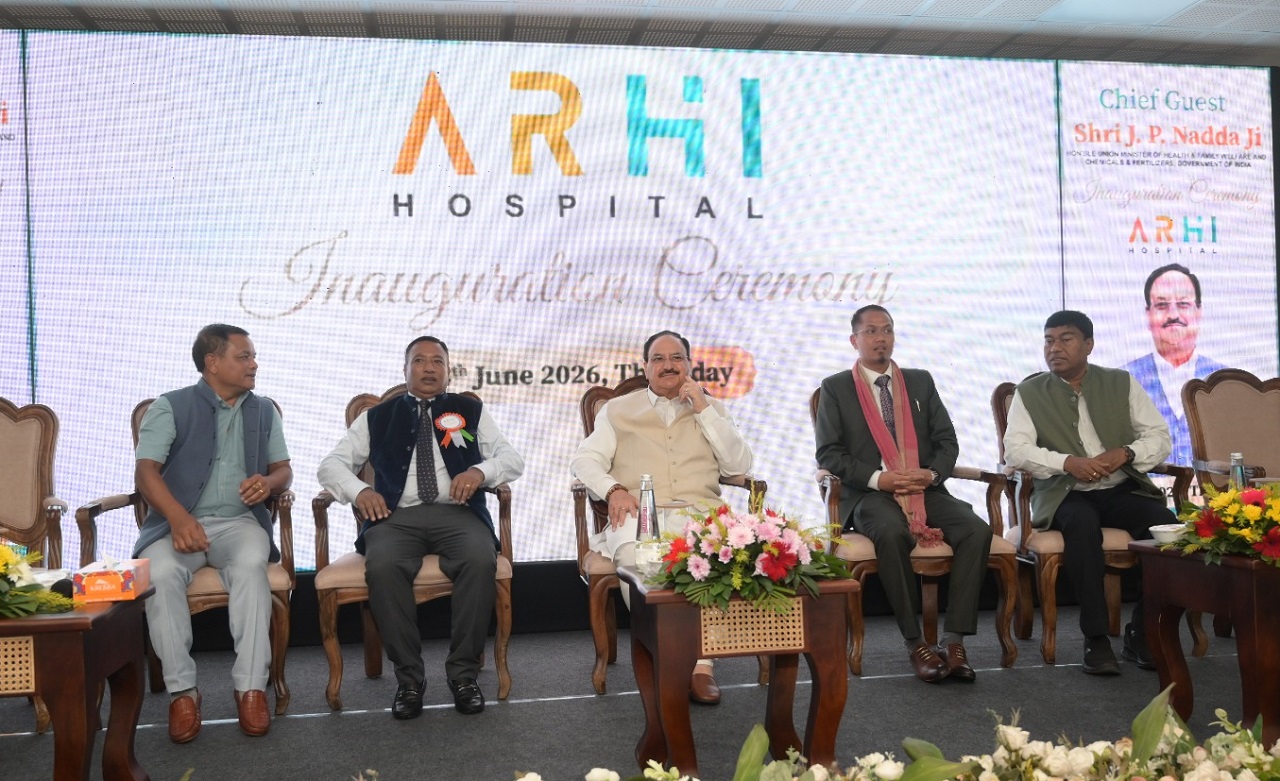 JP Nadda Inaugurates ARHI Hospital at Jorabat, Ri-Bhoi; A.L. Hek Serves as Chairman