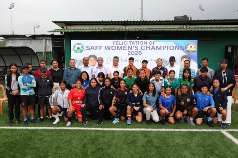 Meghalaya’s Football Pride: Sanfida Nongrum and Ribansi Jamu Felicitated After SAFF Triumph