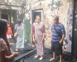 Mother, Two Children Escape Unhurt as Fire Guts House in Ri Bhoi
