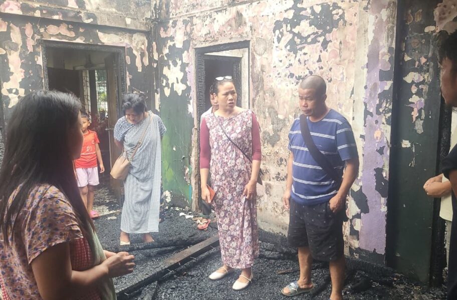 Mother, Two Children Escape Unhurt as Fire Guts House in Ri Bhoi