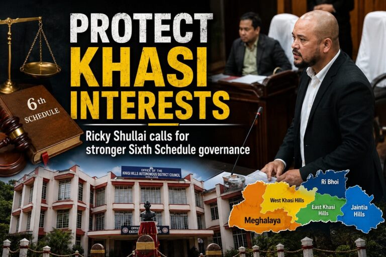 Protect Khasi Interests Through Stronger Sixth Schedule Governance: Ricky Shullai