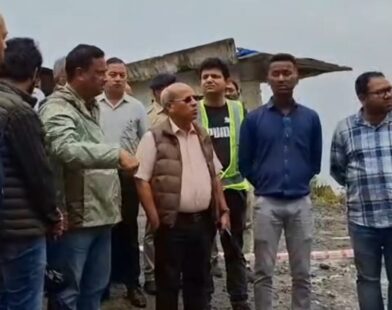 Tynsong says Shillong-Dawki road completely cut, light vehicle diversion being worked out