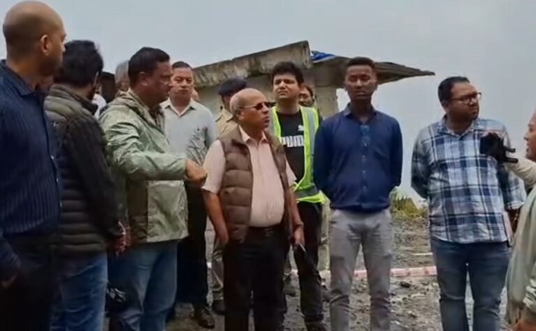 Tynsong says Shillong-Dawki road completely cut, light vehicle diversion being worked out