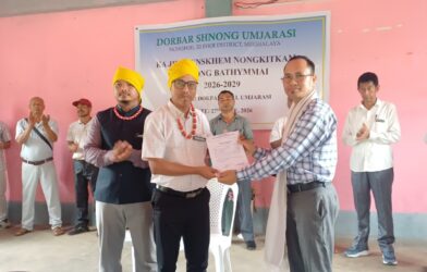 Umjarasi Dorbar Shnong Reinstates Moris Lyngdoh as Rangbah Shnong, Everstone Marbaniang as Secretary