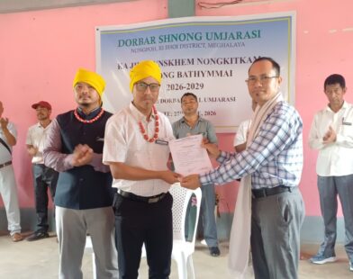 Umjarasi Dorbar Shnong Reinstates Moris Lyngdoh as Rangbah Shnong, Everstone Marbaniang as Secretary