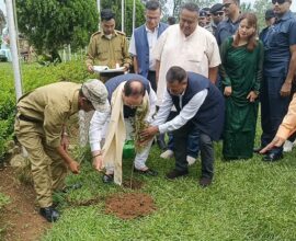 Union Health Minister JP Nadda Leads Tree Plantation Drive at Shillong Golf Course on World Environment Day