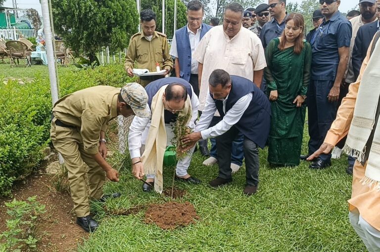 Union Health Minister JP Nadda Leads Tree Plantation Drive at Shillong Golf Course on World Environment Day