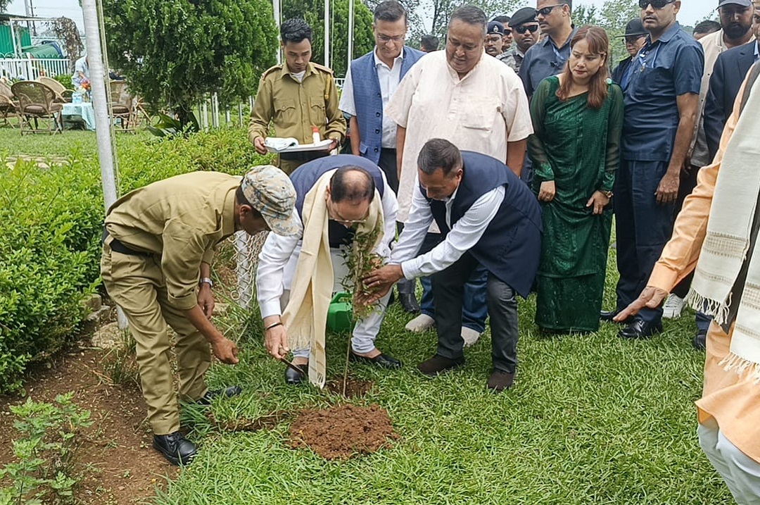 Union Health Minister JP Nadda Leads Tree Plantation Drive at Shillong Golf Course on World Environment Day
